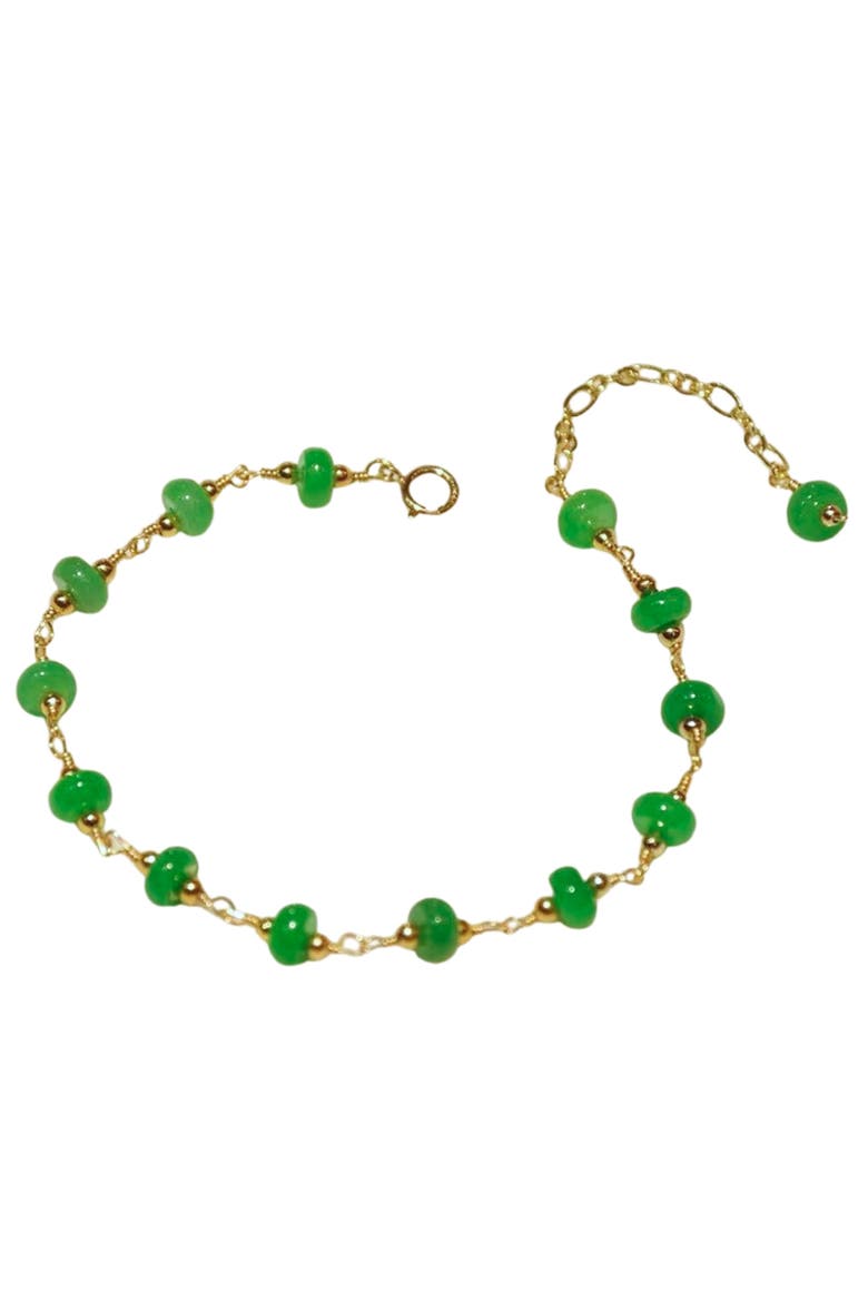 Jillian Jade Beaded Bracelet, Alternate, color, Green