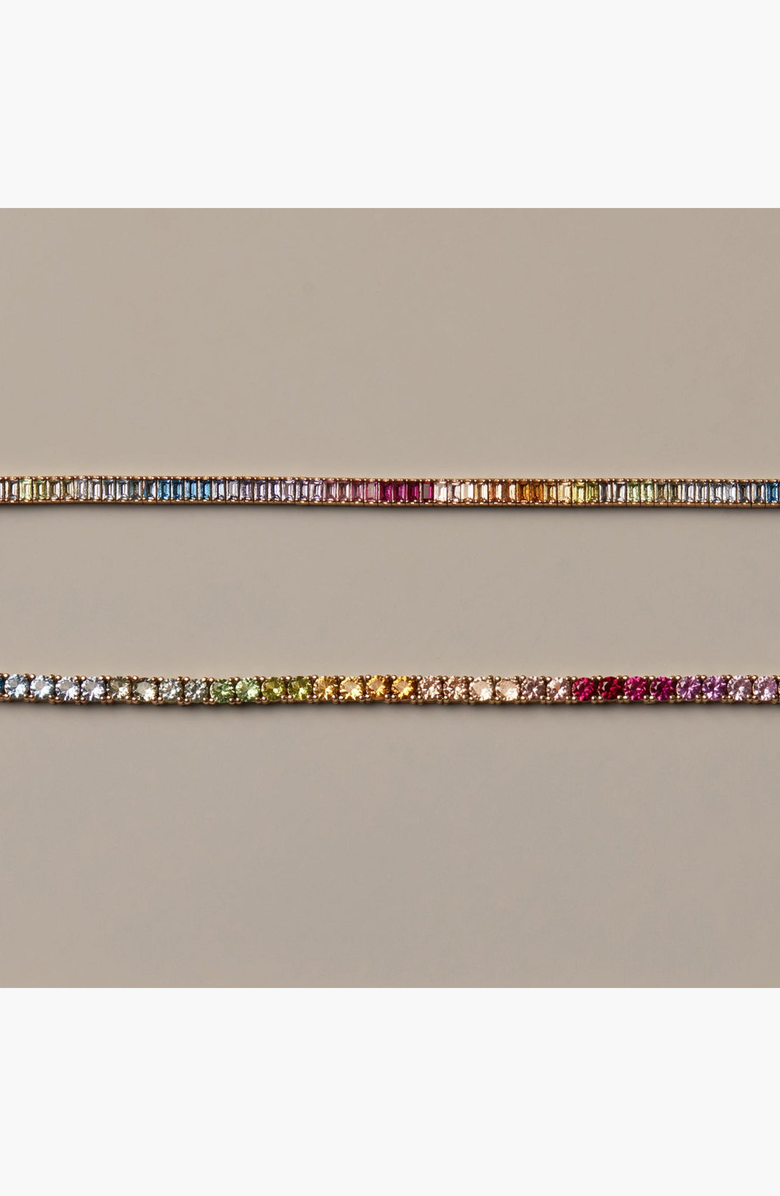 Aurate New York Ombre Rainbow Tennis Bracelet, Alternate, color, Ombré Rainbow