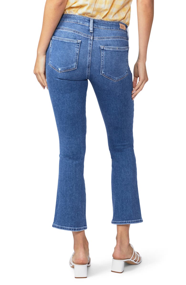 PAIGE Shelby Low Rise Crop Flare Jeans, Alternate, color, Edelyn Distressed