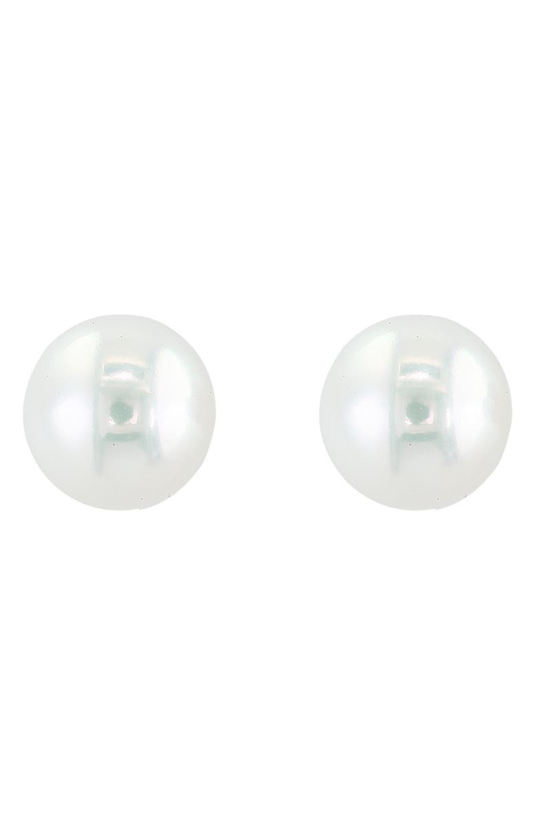 EFFY 14K Yellow Gold 5-5.5mm Freshwater Pearl Stud Earrings, Alternate, color, White