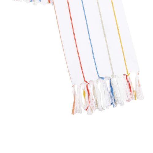 Carol & Frank Wonderland Stripe Towel In White