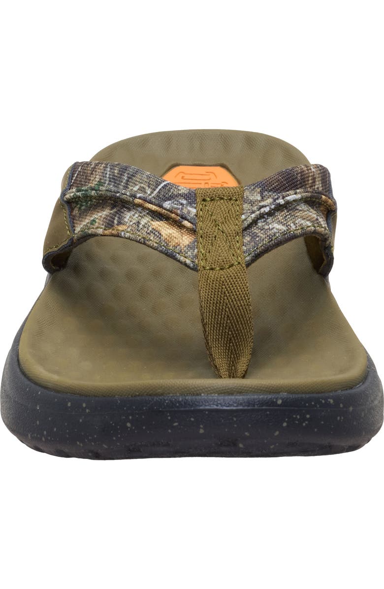 Hey Dude Finn RealTree Flip Flop, Alternate, color, Green
