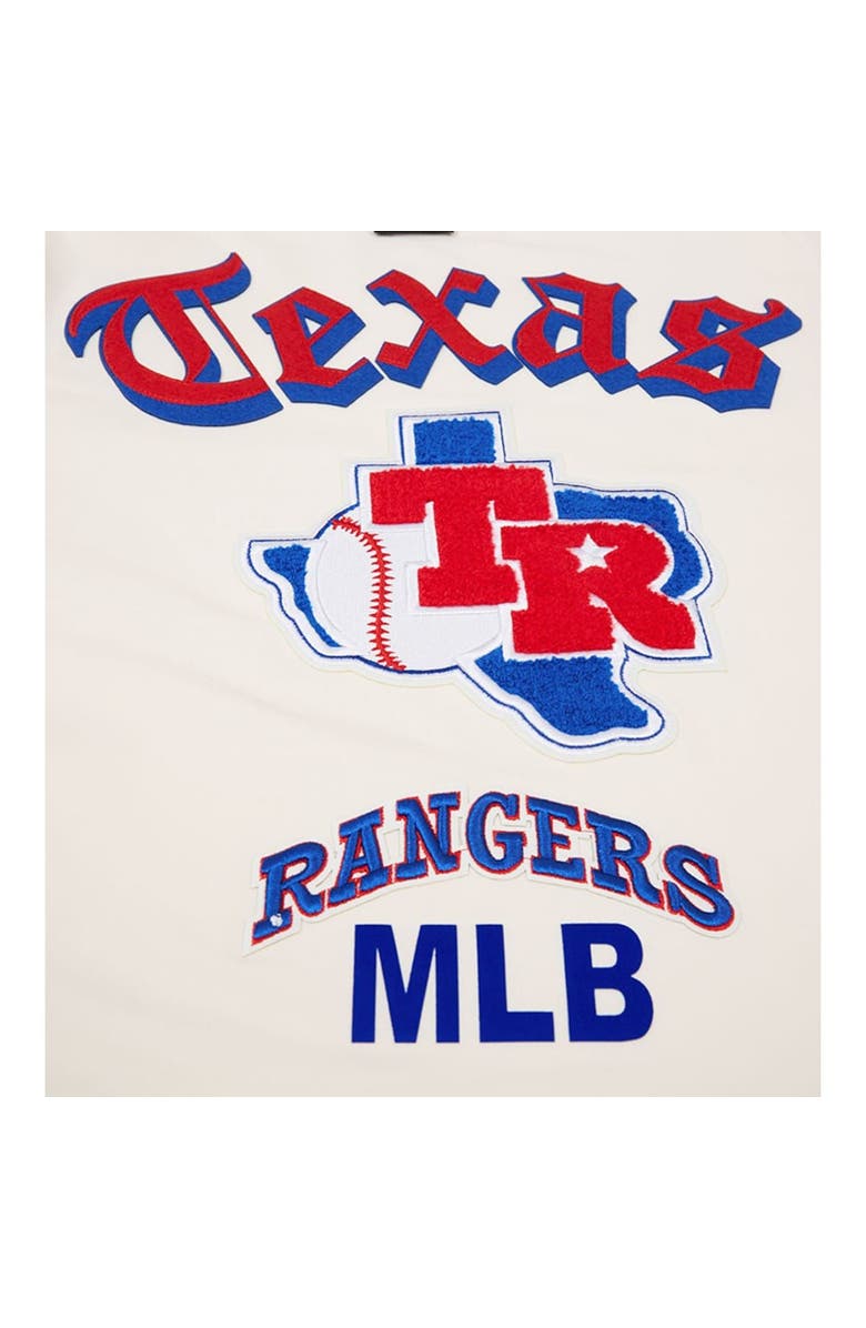 PRO STANDARD Men's Pro Standard Cream Texas Rangers Cooperstown Collection Old English T-Shirt, Alternate, color, Cream