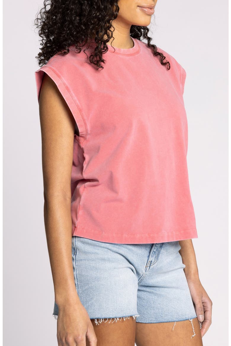 Juno Stretch Cotton Tank Top, Alternate, color, SLATE ROSE