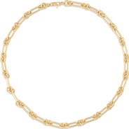 Sara Weinstock 18k Gold Round Paperclip Chain Necklace