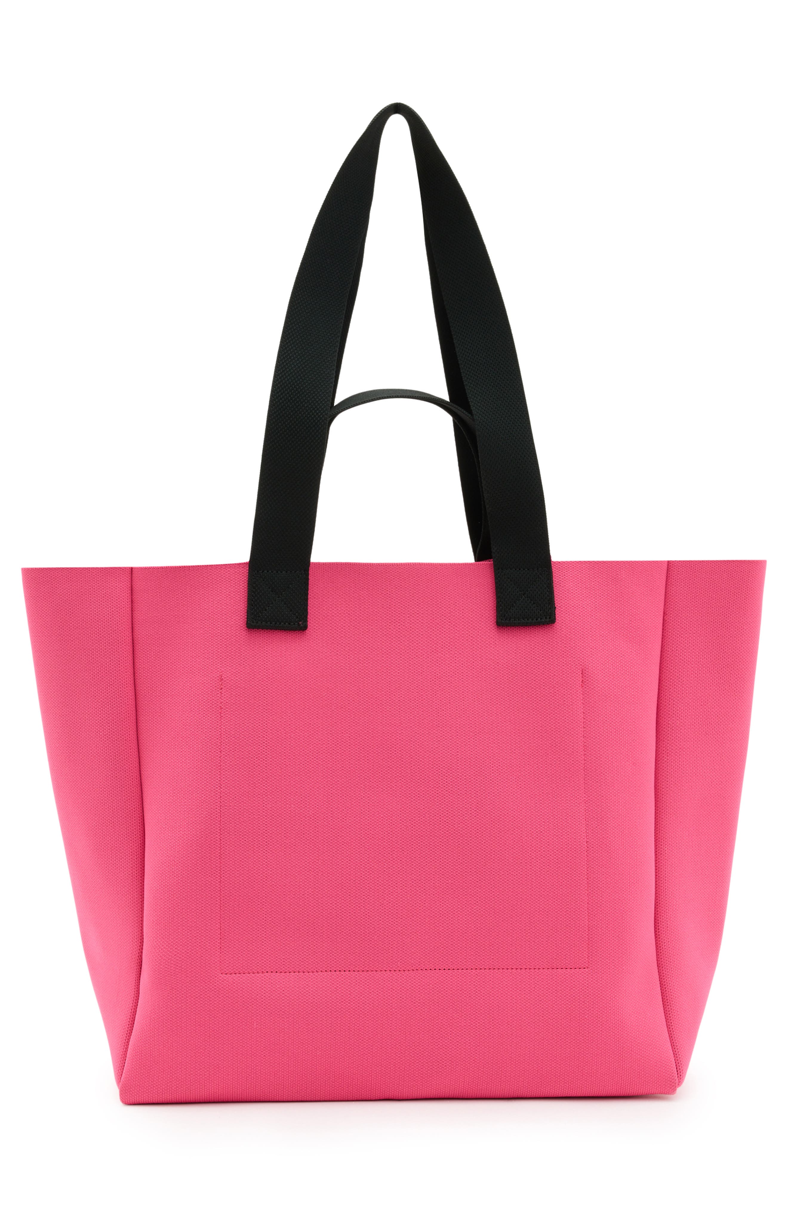 Izzy Recycled Polyester Tote, Alternate, color, HOT PINK