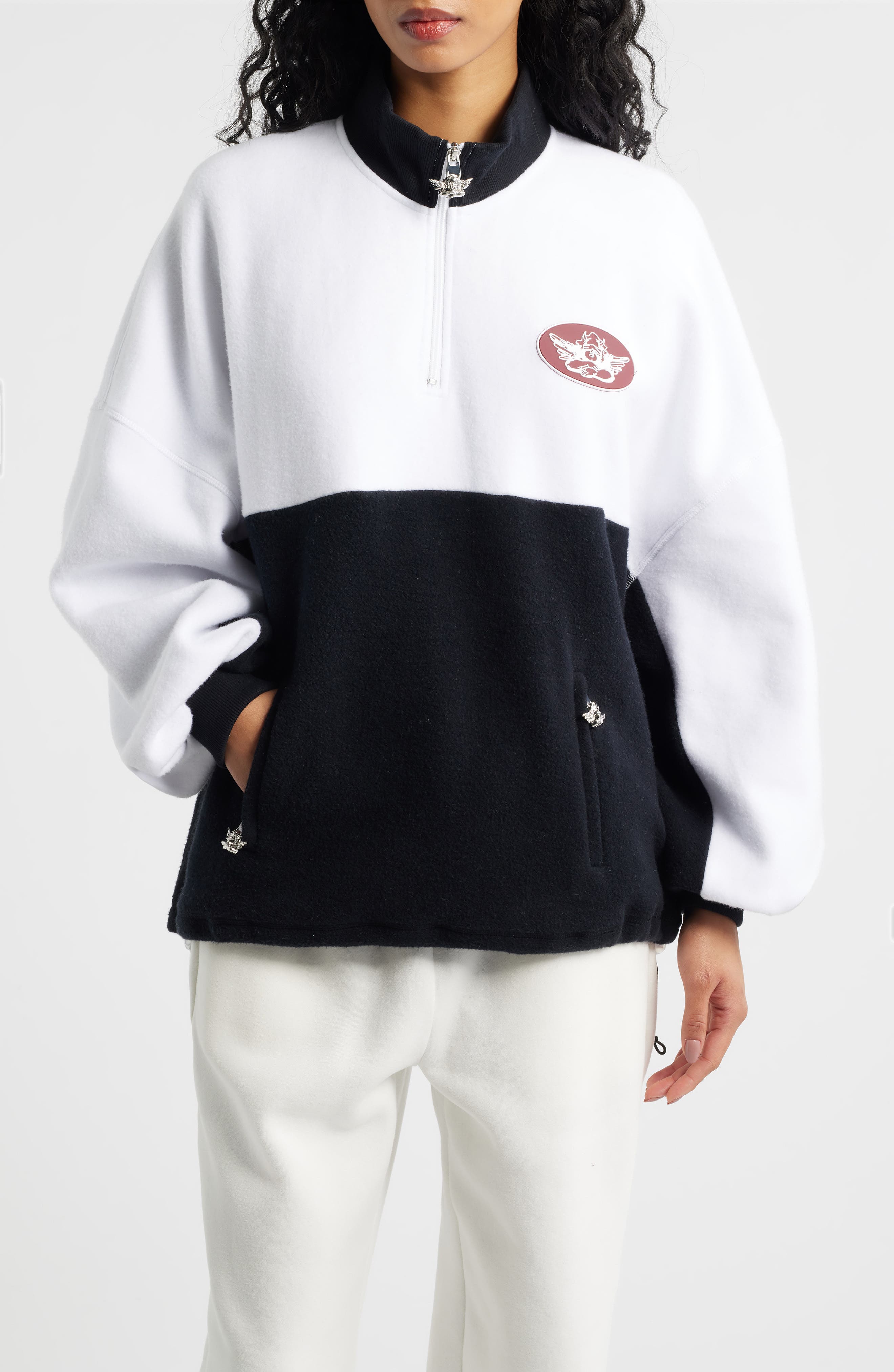 Sideline Colorblock Alex Half Zip Sweatshirt