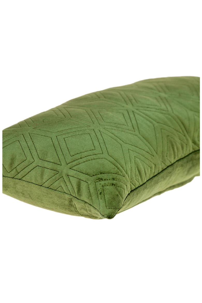 Tufted Velvet Decorative Pillow, Alternate, color, OLIVE