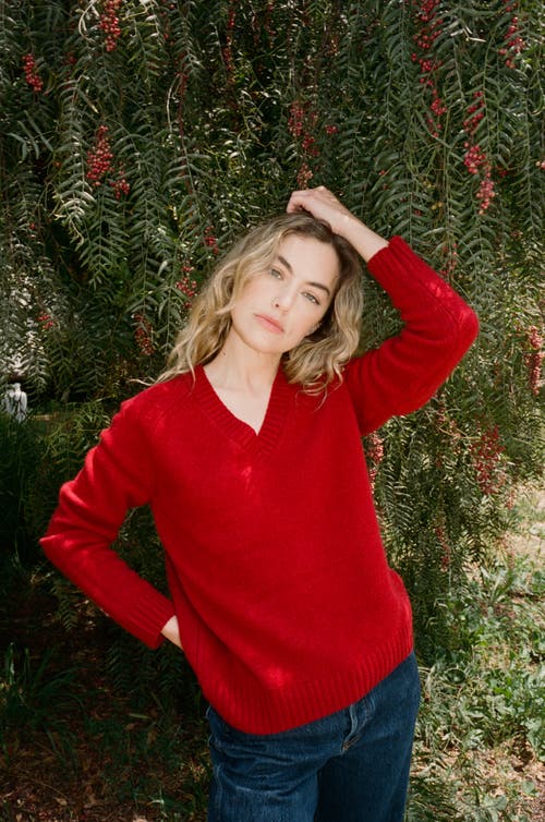 Vir Vita Amalia Sweater In Red
