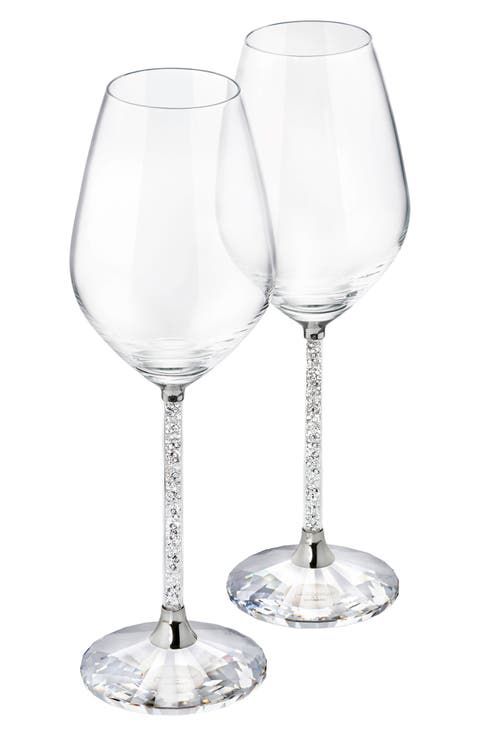 Crystalline Set of 2 Red Wine Glasses
