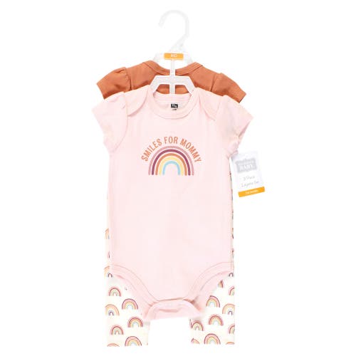 Hudson Baby 2 Bodysuits And Pant In Multi