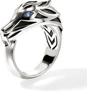 John Hardy Naga Ring, Sterling Silver, Blue Sapphire