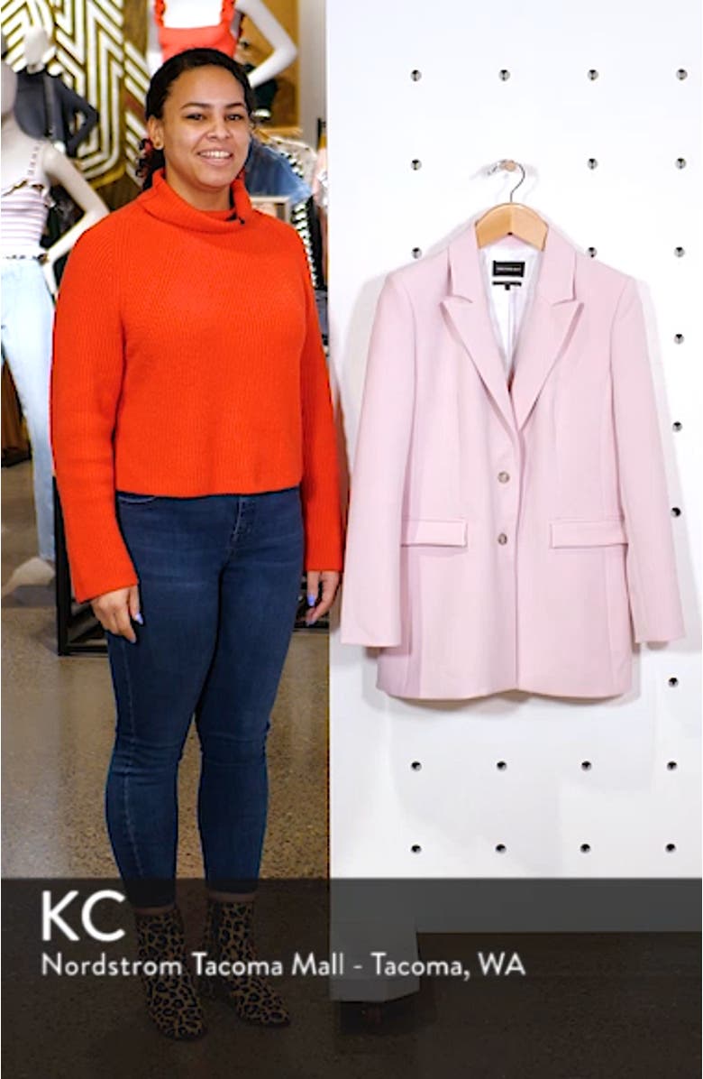 Slouchy Narrow Lapel Blazer, sales video thumbnail