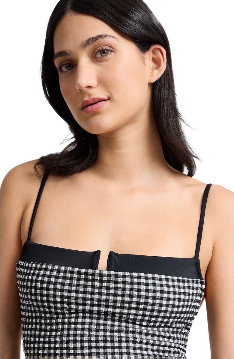 Onia Melanie Stretch Underwire One-Piece, Alternate, color, Black/White