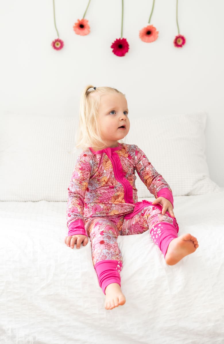 Laree + Co Journee Ruffle Convertible Footie, Alternate, color, 