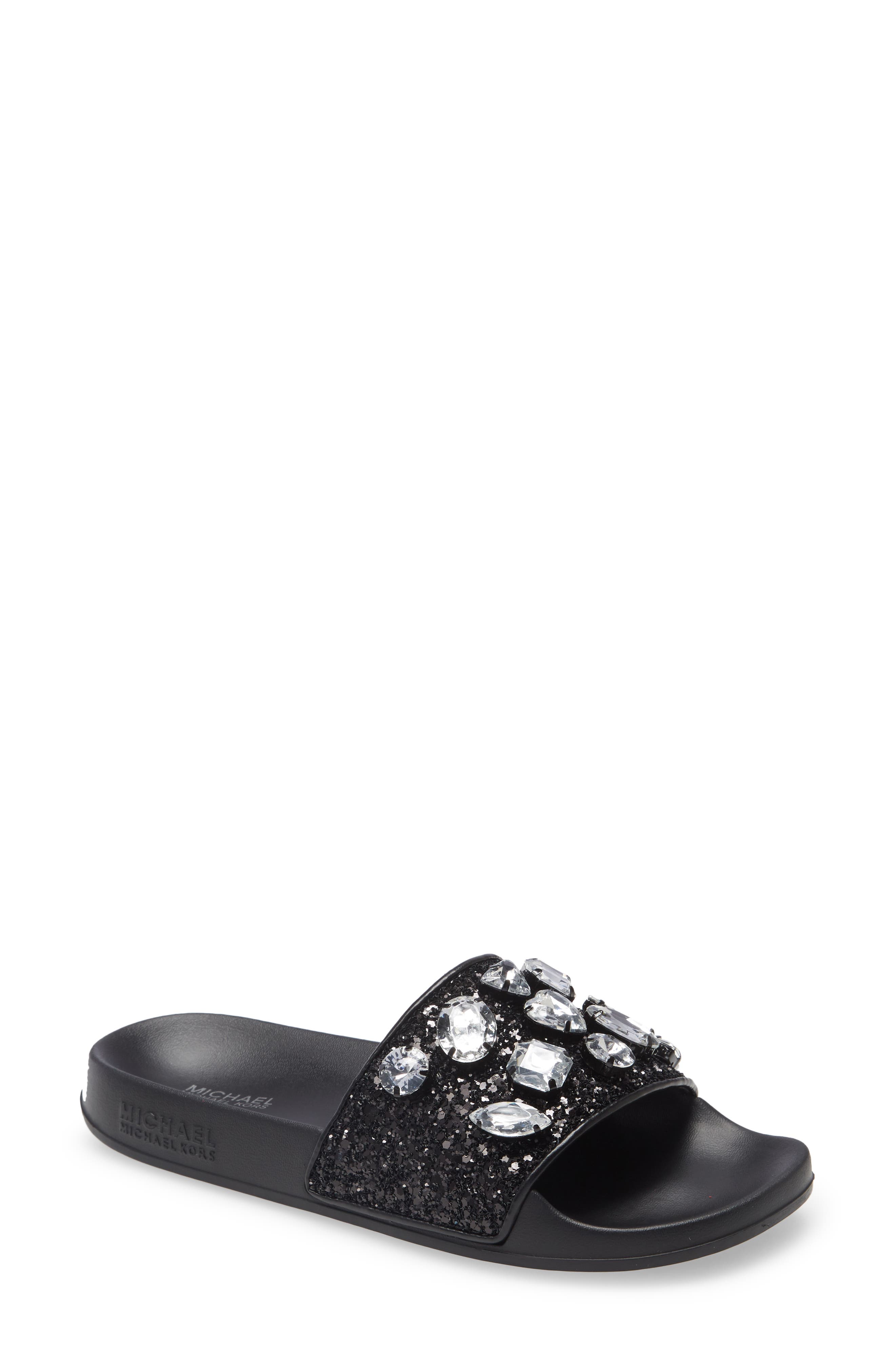 Gilmore Slide Sandal, Main, color, BLACK