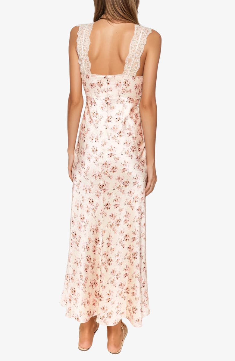 CAMI NYC Rika Floral Hammered Silk Dress, Alternate, color, 