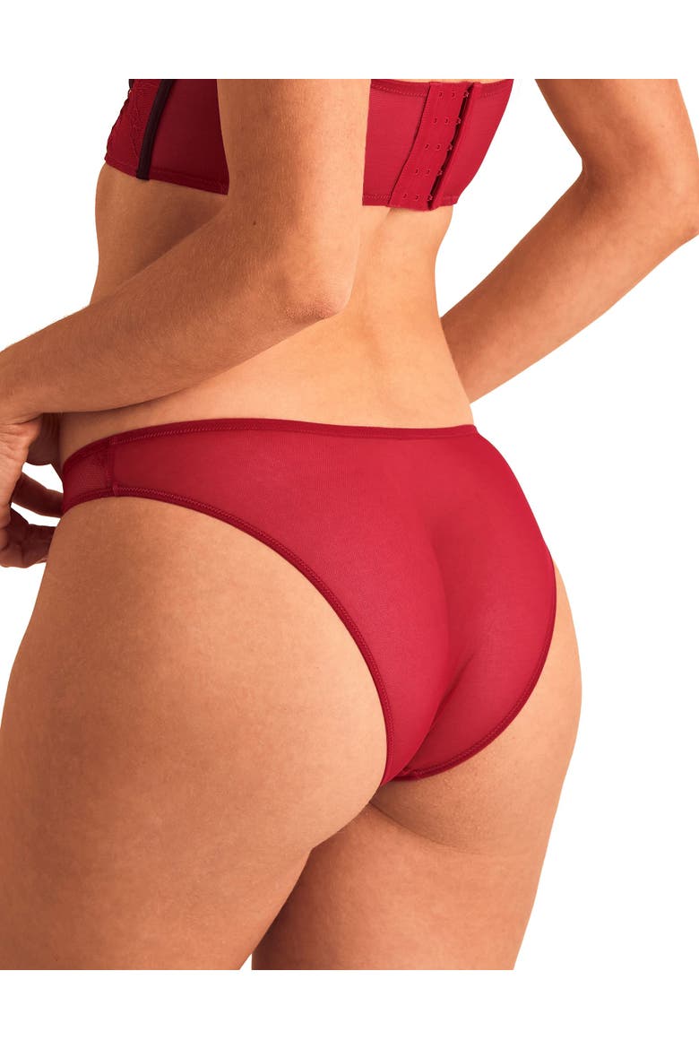 Skarlett Brazilian Panties, Alternate, color, Dark red