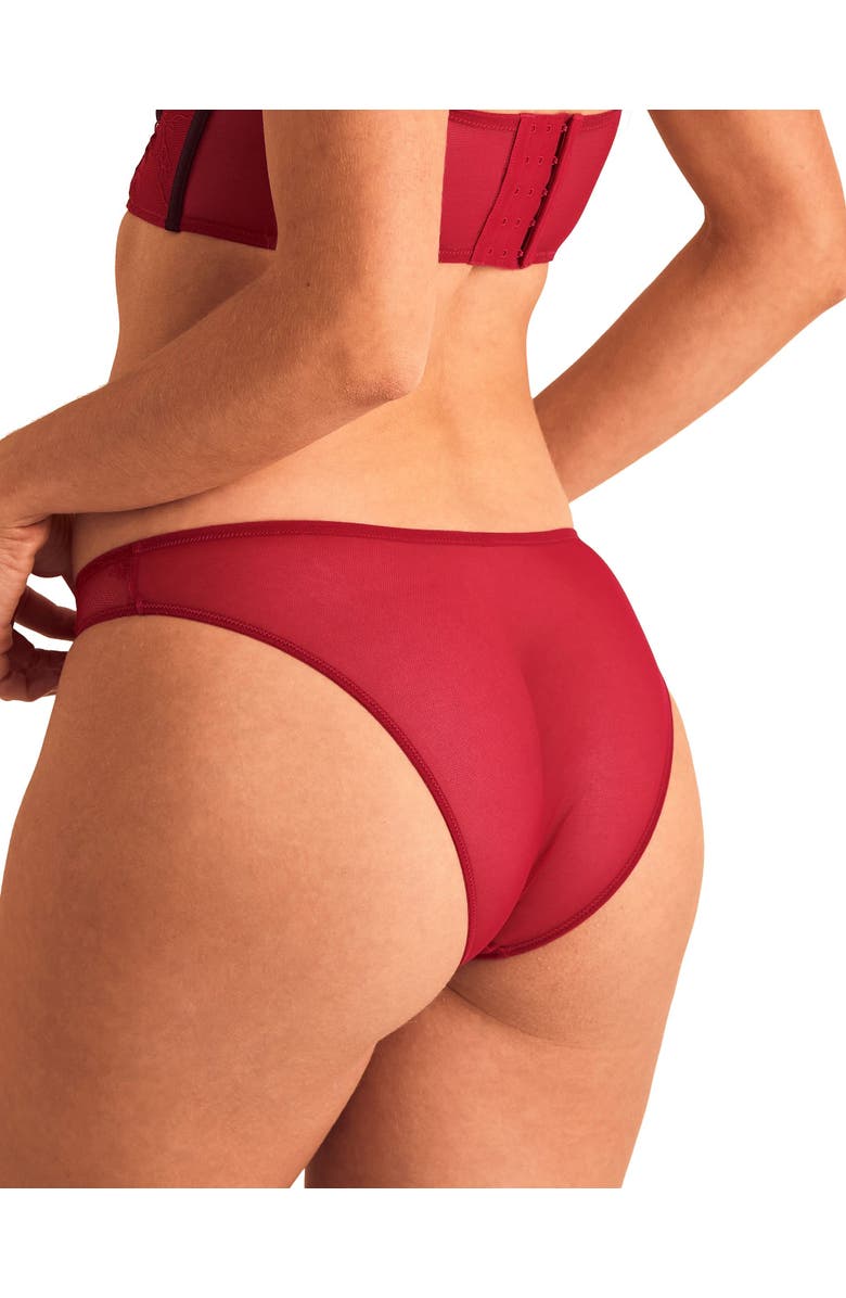 Adore Me Skarlett Brazilian Panties, Alternate, color, Dark Red