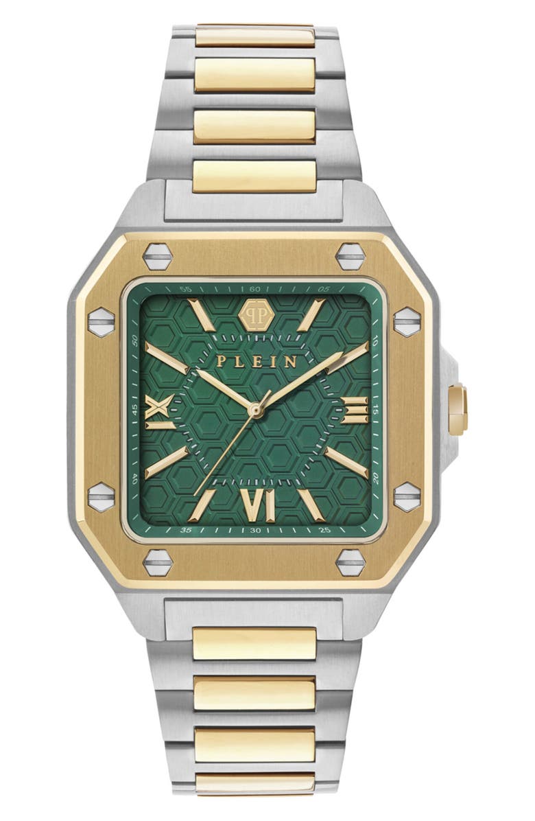 PHILIPP PLEIN Edge Two-Tone Bracelet Watch, 42mm, Main, color, Two Tone