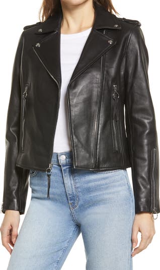 Sam Edelman Jacket Sam Edelman Leather Moto Jacket | Nordstromrack