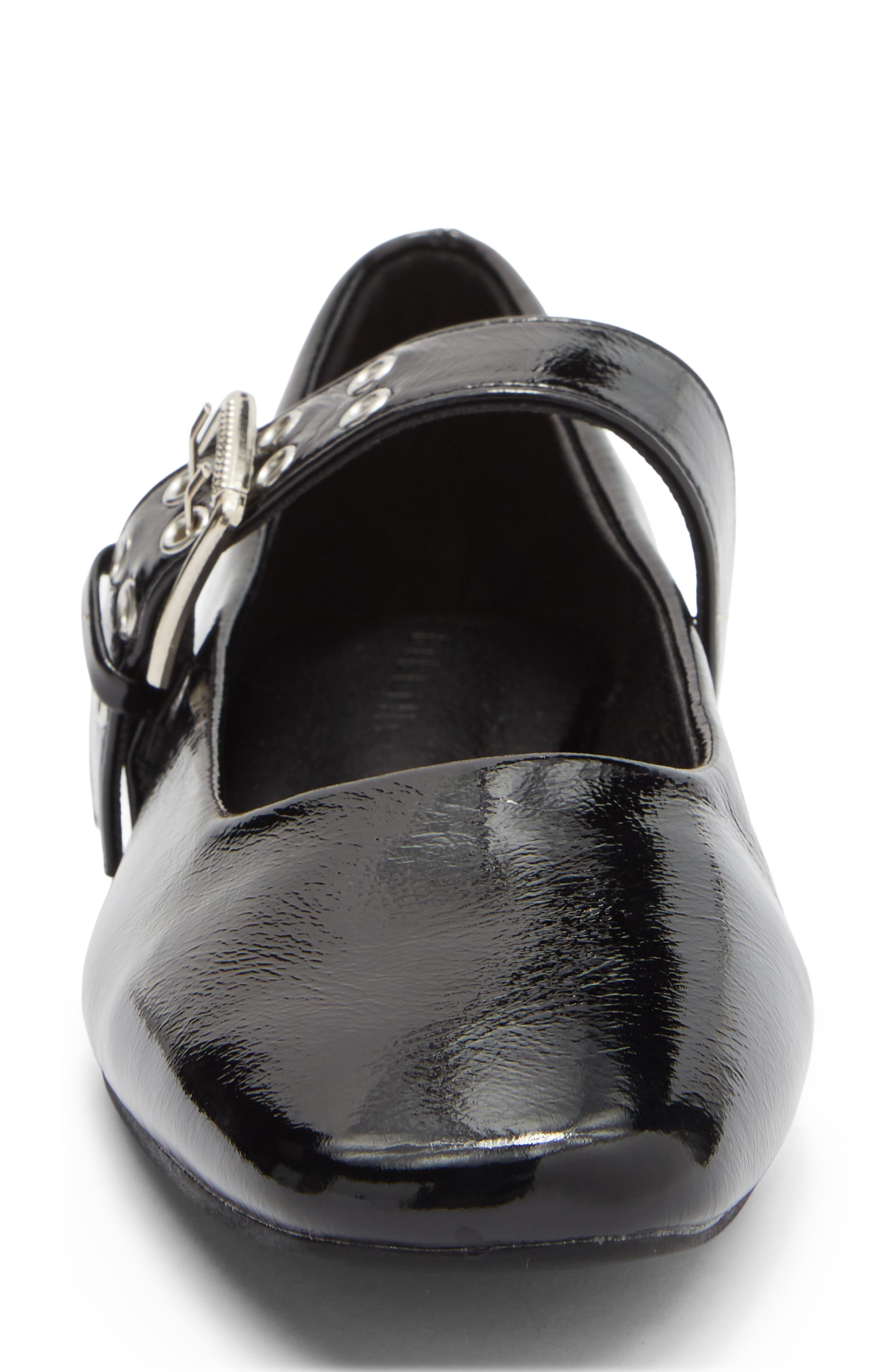 Billini Faris Mary Jane Flat, Alternate, color, Black Crinkle Patent