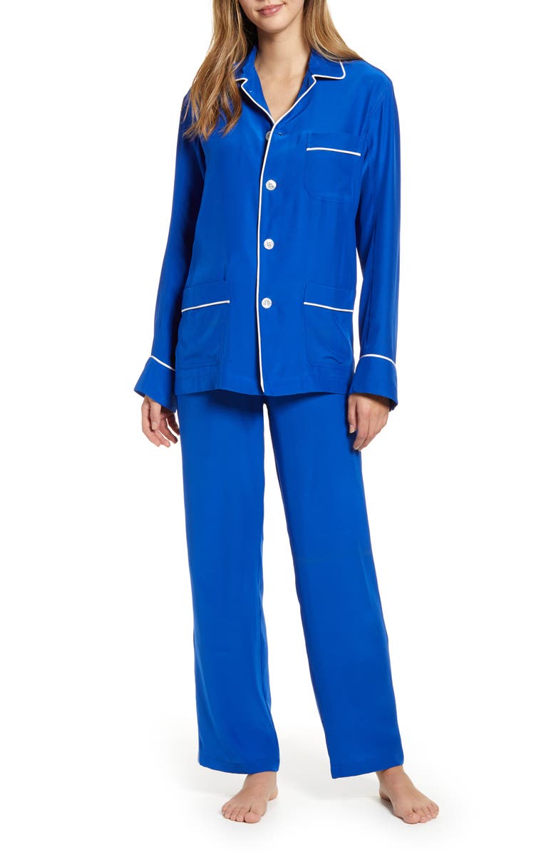 OLATZ Silk Pajamas, Main, color, 