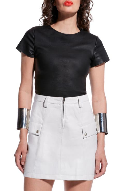 Brando Stretch Leather Tee