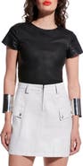 AS by DF Brando Stretch Leather Tee