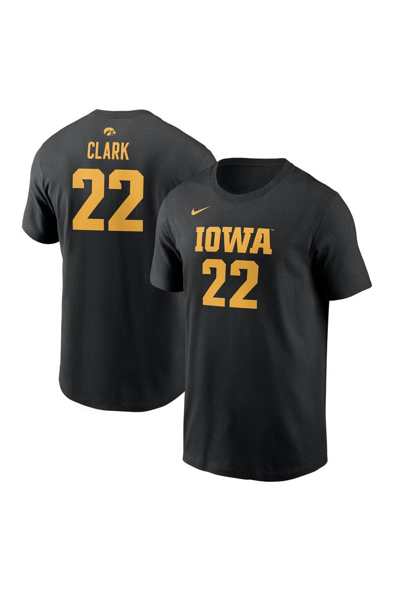 Unisex Nike Caitlin Clark Black Iowa Hawkeyes Retired Player Name & Number T-Shirt, Main, color, Black