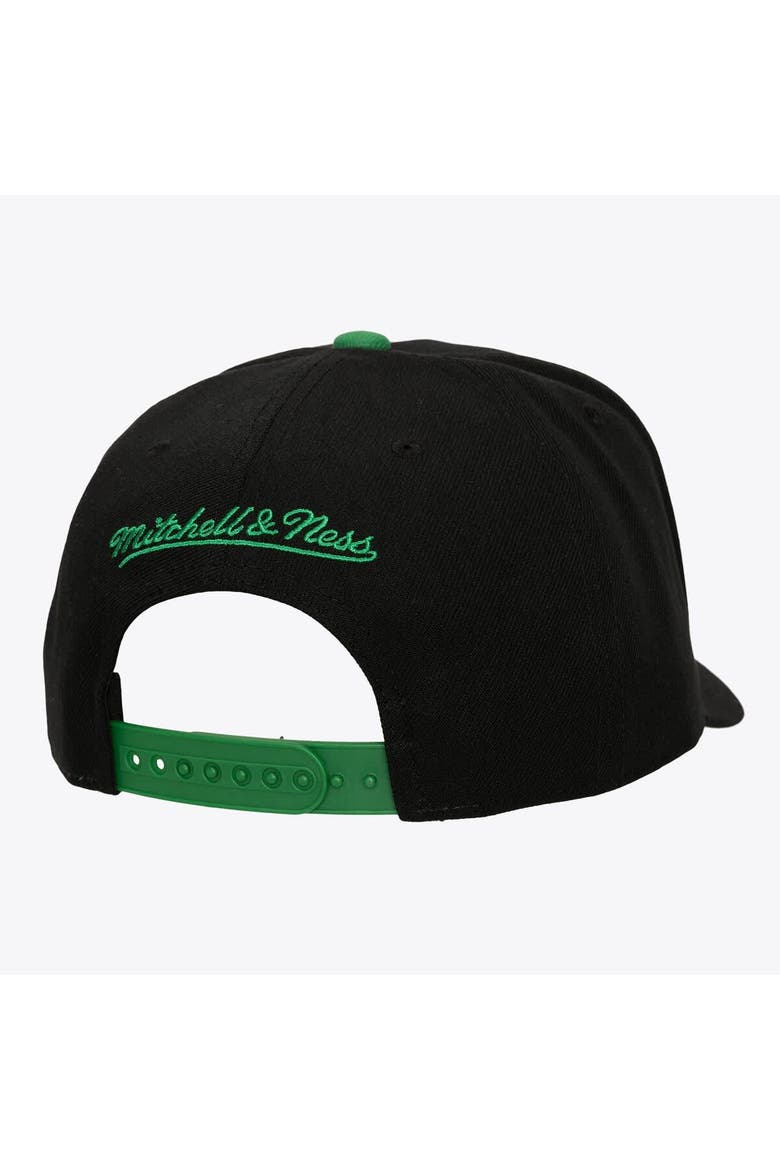 Men's Mitchell & Ness  Black Boston Celtics Class Act Pro Snapback Hat, Alternate, color, Black