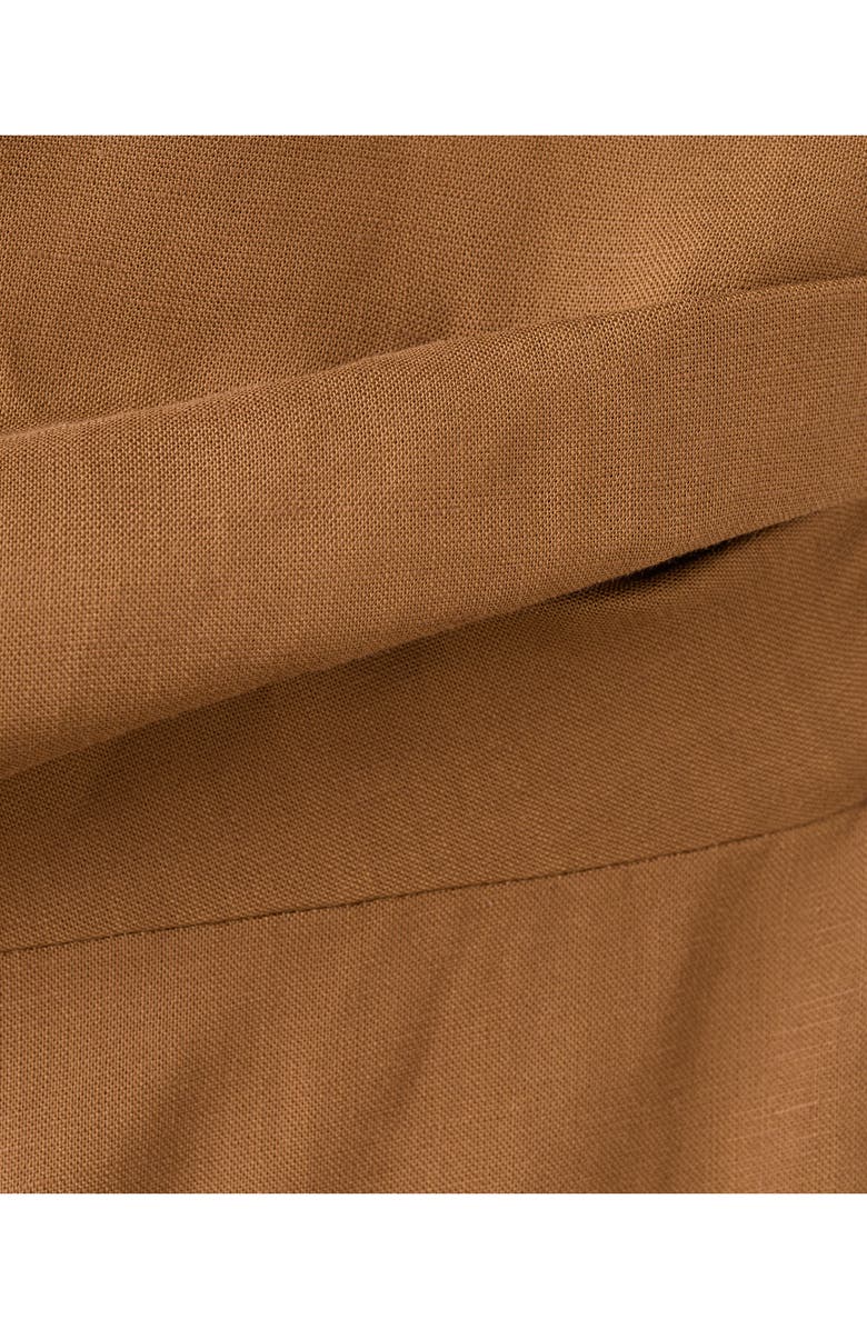 MANGO One-Shoulder Jumpsuit, Alternate, color, Tobacco Brown