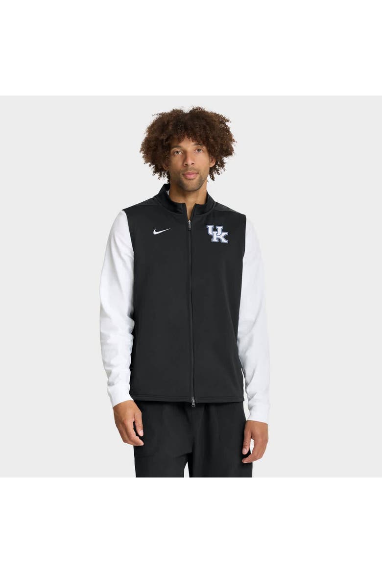 Men's Nike Black Kentucky Wildcats Primetime Victory Performance Full-Zip Vest, Main, color, Black