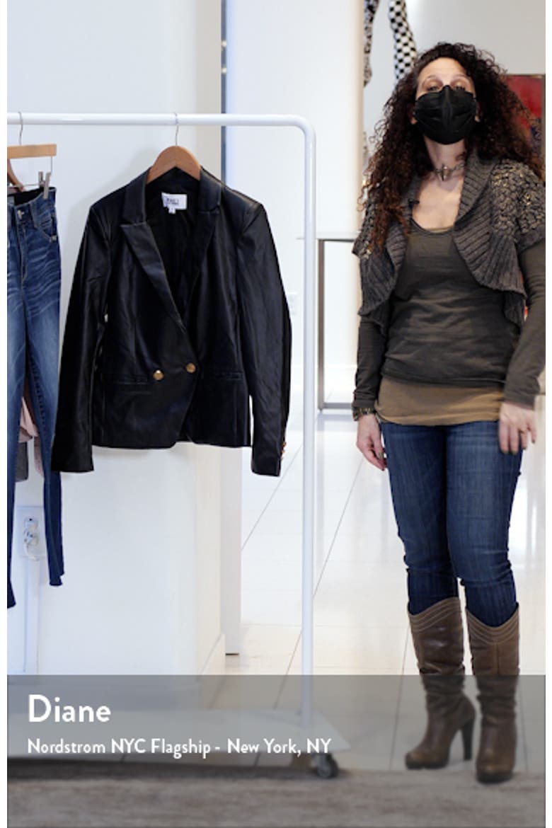Faux Leather Blazer video