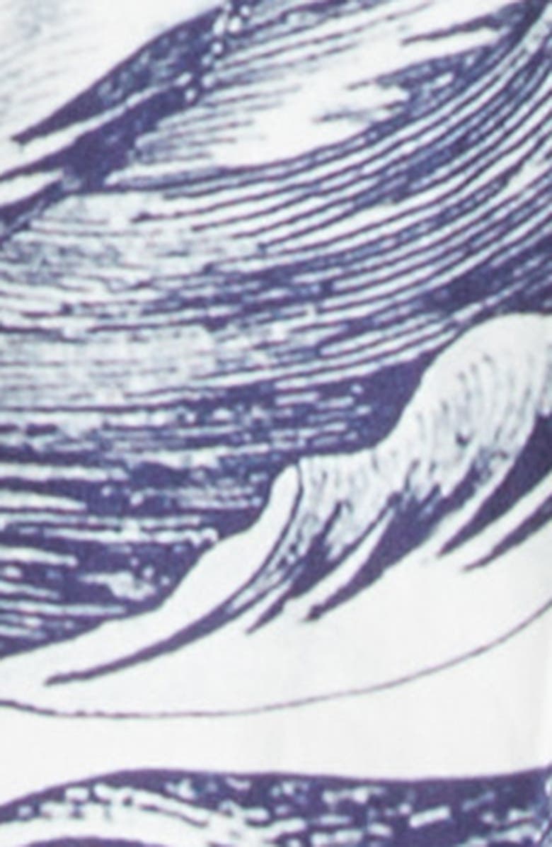 Erdem Print Pleated Cotton Midi Skirt, Alternate, color, Botanical Engraving Ivory