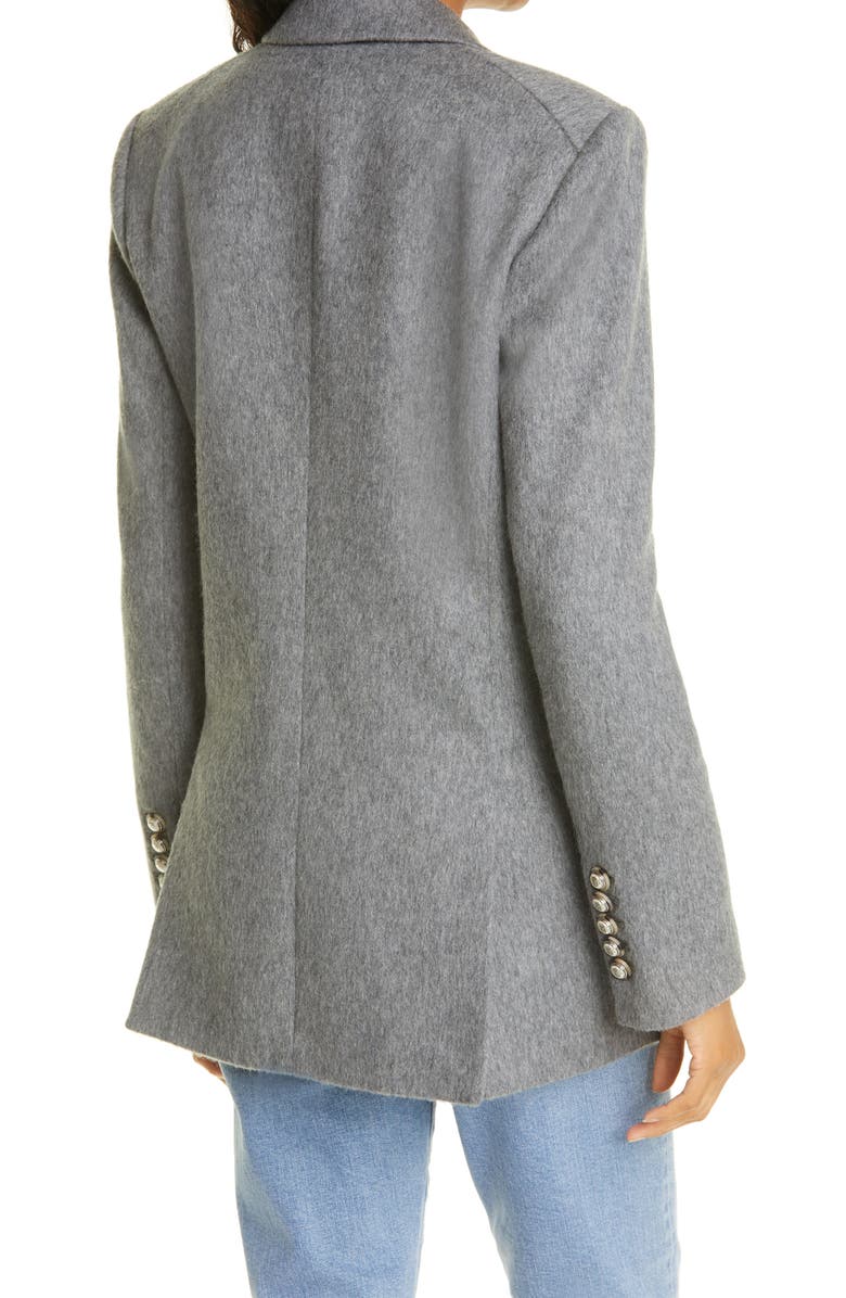 Veronica Beard Oria Dickey Wool Blend Double Breasted Blazer, Alternate, color,