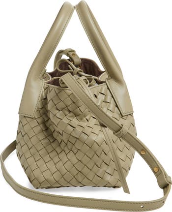 Bottega Veneta Small Pinacoteca Intrecciato Leather Top