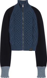 Stella McCartney Hybrid Knit Bomber Jacket