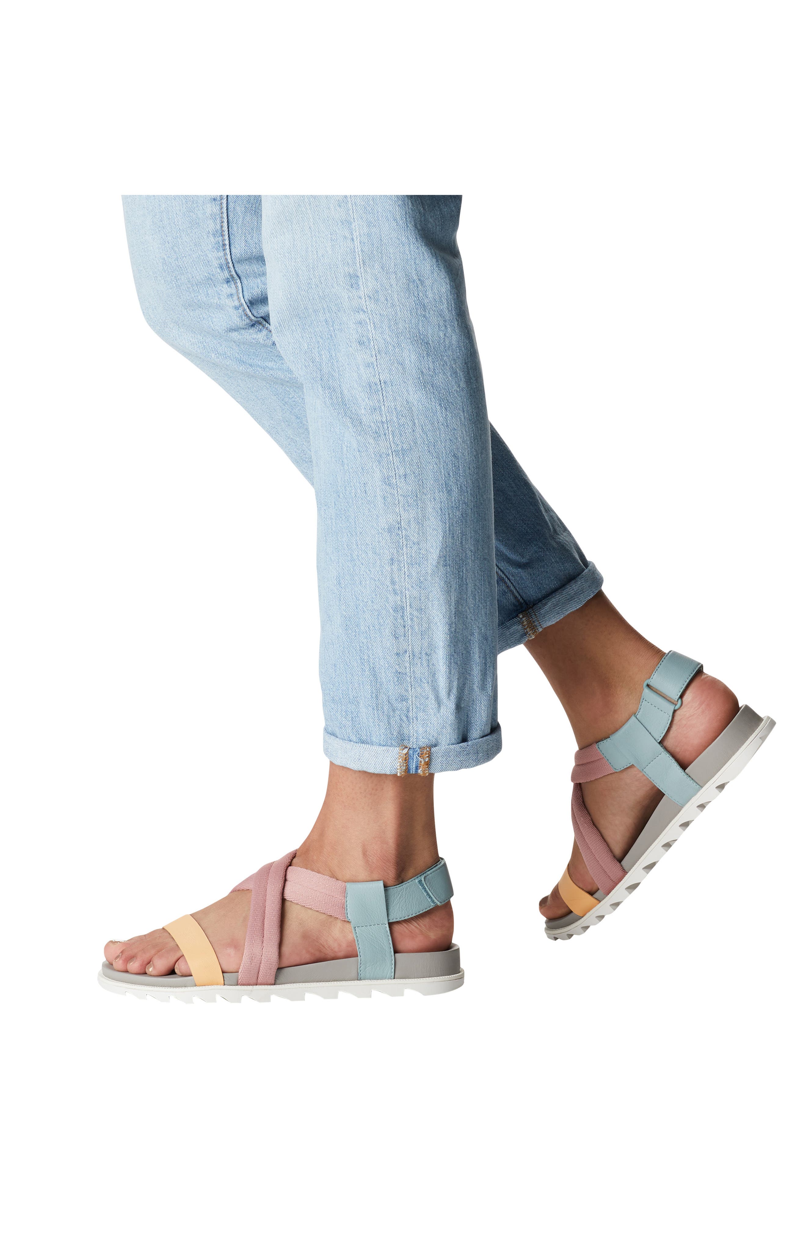 Roaming Decon Strappy Sandal, Alternate, color, CRUSHED BLUE CHROME