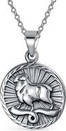 BLING JEWELRY Zodiac Medallion Pendant Necklace
