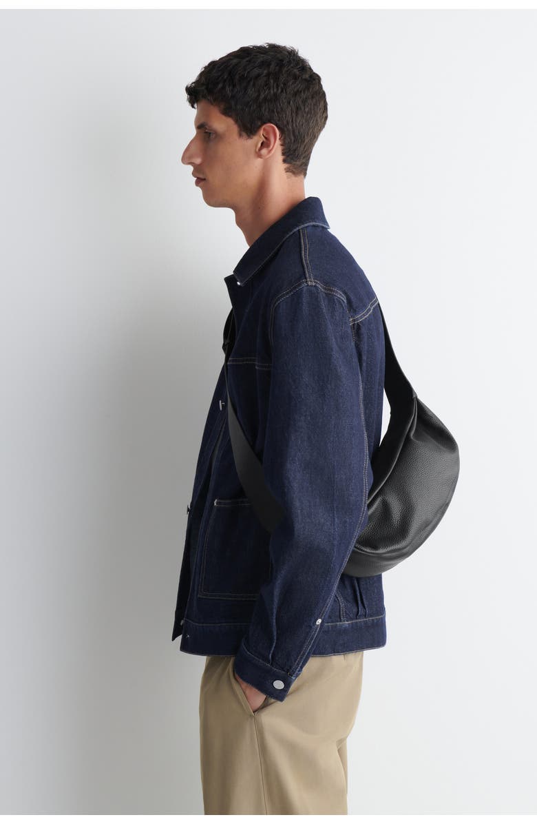 COS Swing Crossbody Bag - Textured Leather, Alternate, color, Black