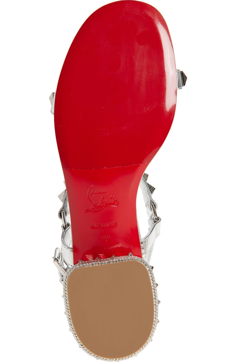 Christian Louboutin Pyrasand Sandal, Alternate, color, Silver