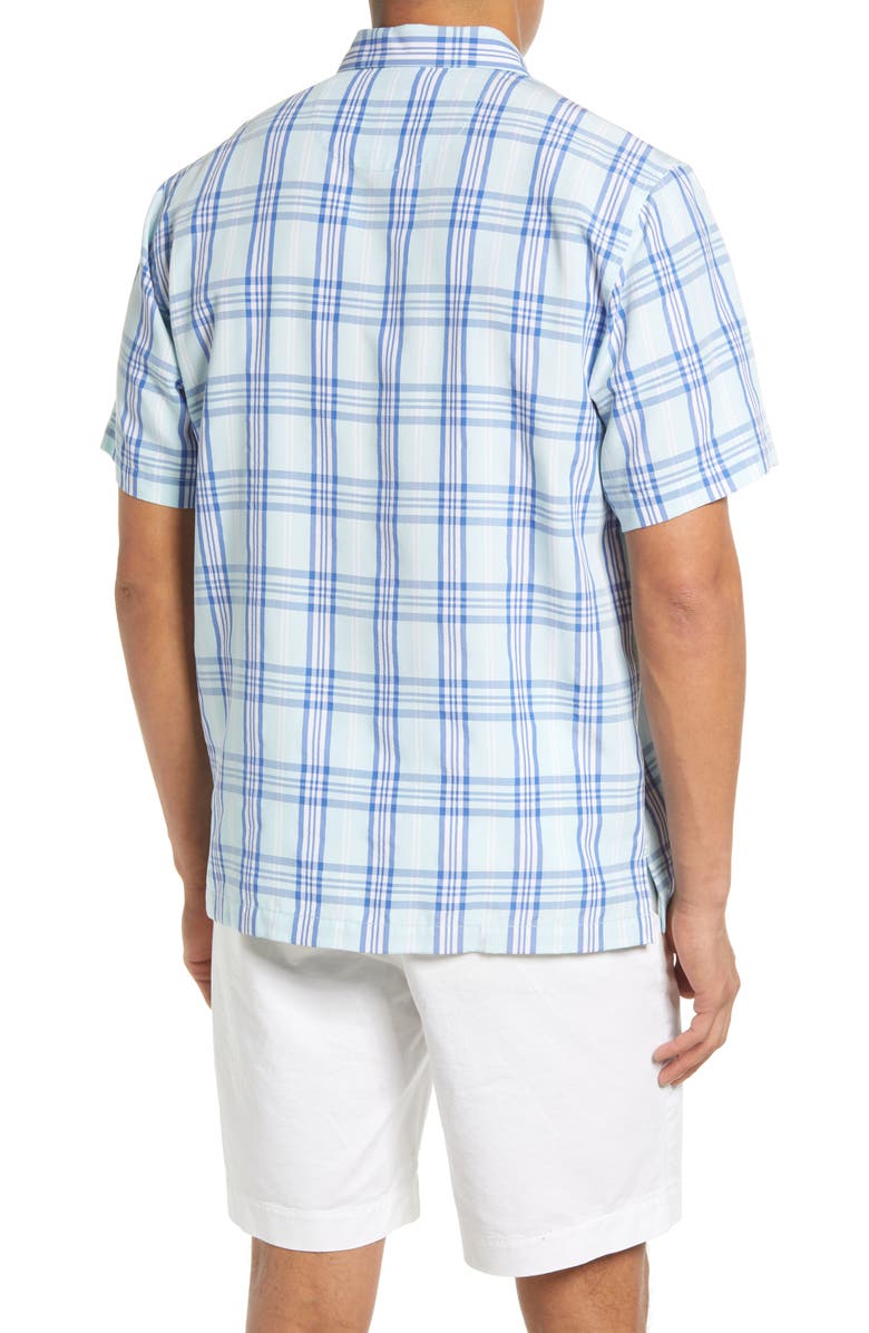 Tommy Bahama Coconut Point Plaid Short Sleeve Button-Up Shirt, Alternate, color, 