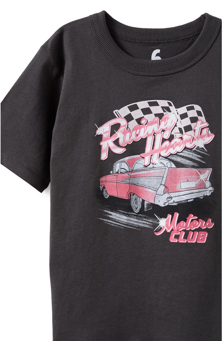Cotton On Kids Kid's Poppy Oversize Graphic Print Tee, Alternate, color, Phantom Racer Moto