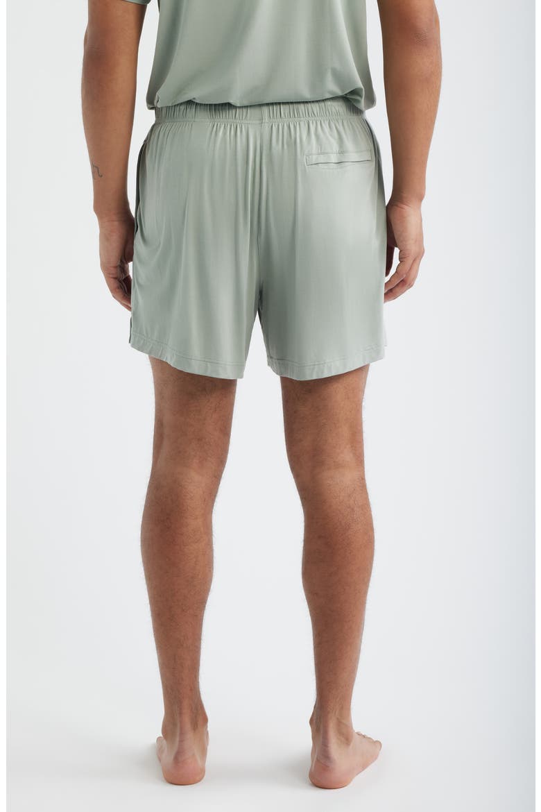 Stretch Modal & Silk Sleep Shorts, Alternate, color, SAGE