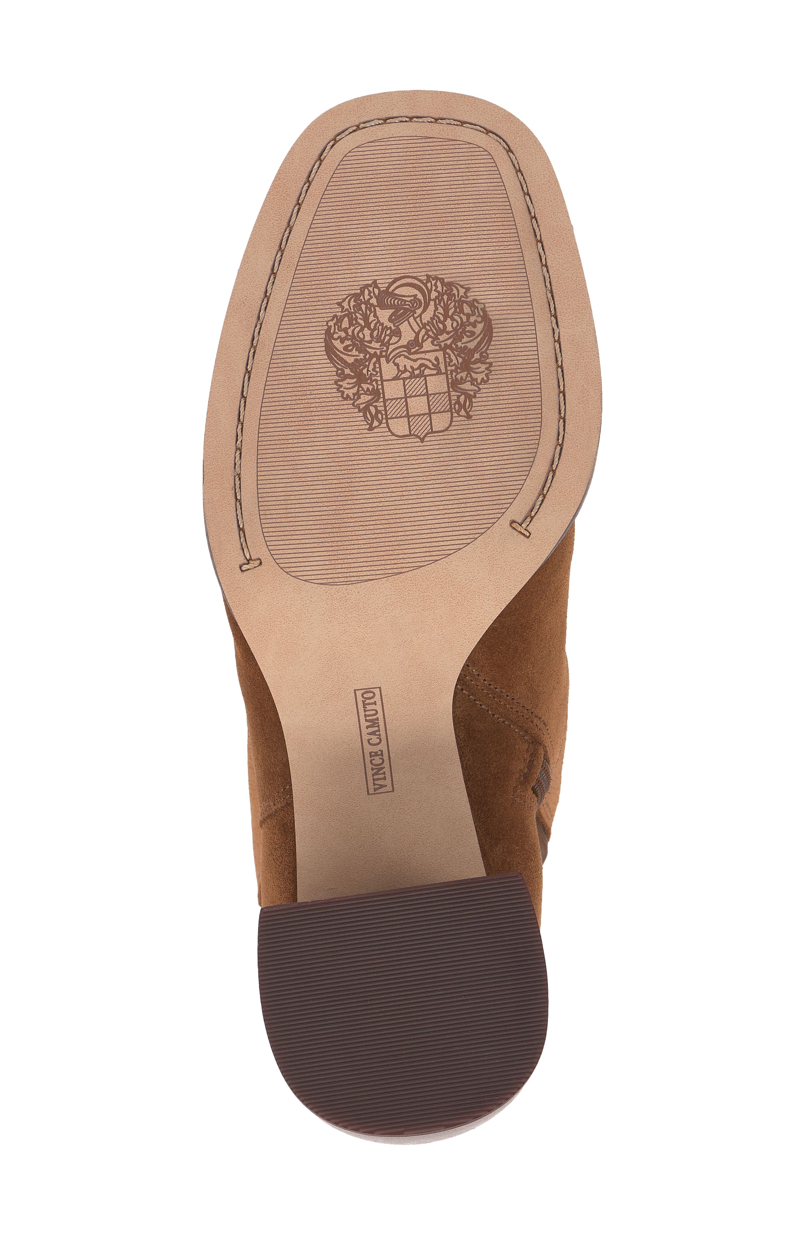 Vince Camuto Dayana Block Heel Bootie, Alternate, color, Burnt Sugar Verona