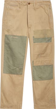 Double RL Flat Front Rip & Repair Cotton Twill Field Chinos