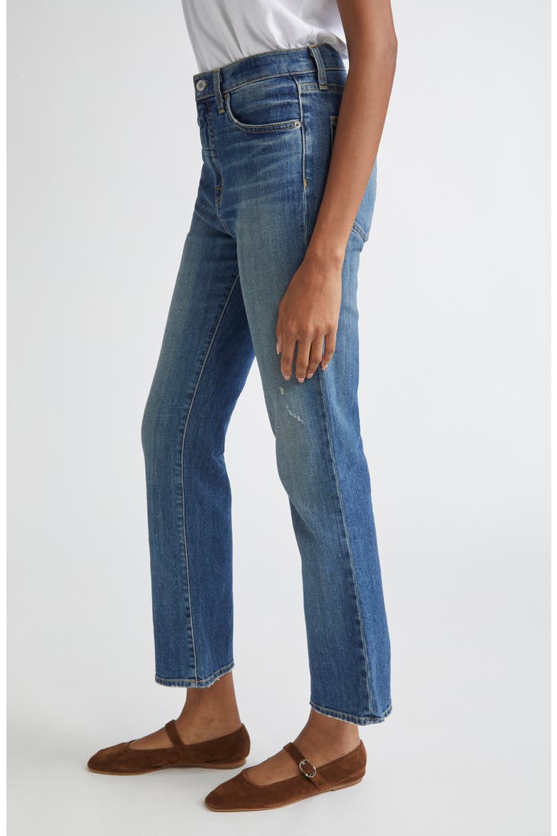 Distressed Bootcut Jeans, Alternate, color, CLASSIC WASH