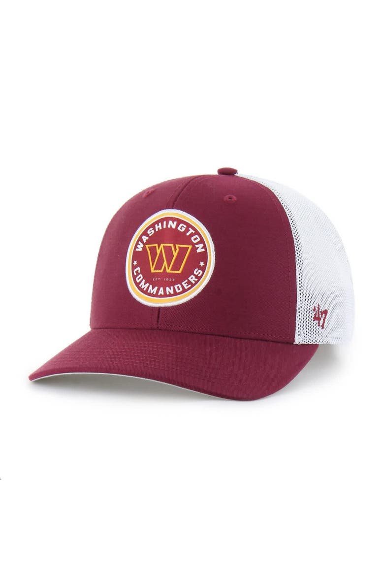 Men's '47  Burgundy Washington Commanders Disclose Trophy Flex Hat, Main, color, Burgundy