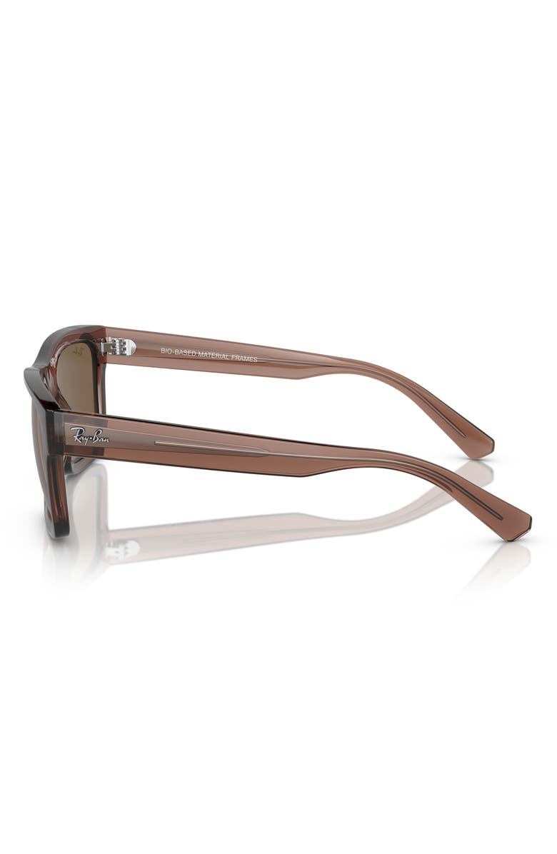 Ray-Ban Warren 54mm Rectangular Sunglasses, Alternate, color, Transparent